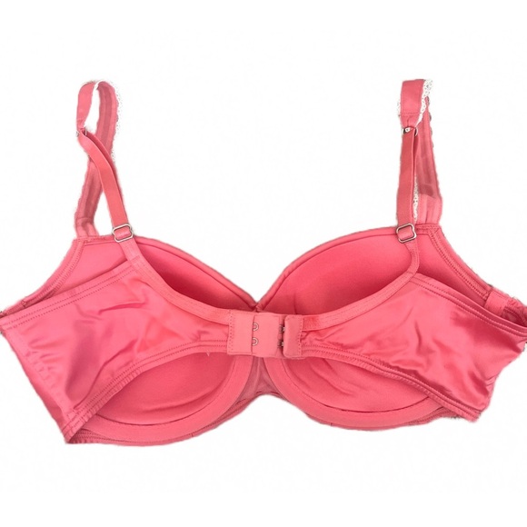 Victoria’s Secret Sexy Pink Lace UnderwireBra with Bows Size 32D - Picture 2 of 3
